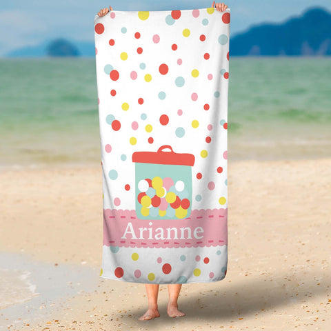 Bubble Gum Microfiber Towel