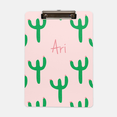 cactus personalized clipboard