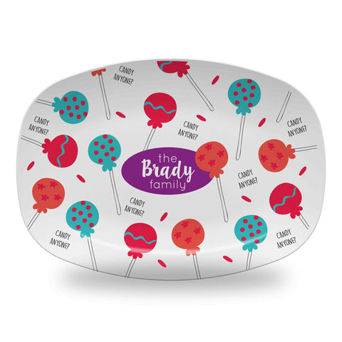 personalized candy platter