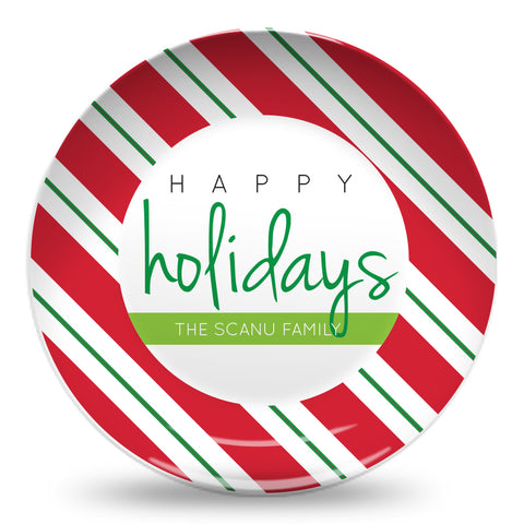 Candy Cane 10" Plate