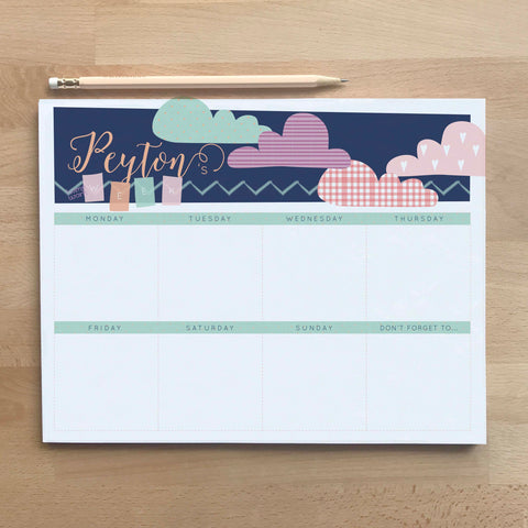 Clouds Weekly Planner