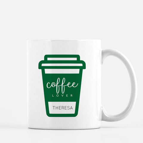 Coffee lovers personalized mug