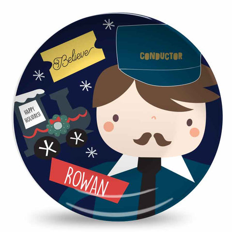 Conductor Polar Express Personalized Plate