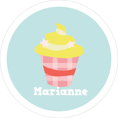 Lemon Cupcake Water Resistant Labels