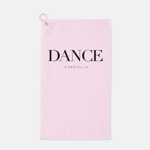Dance pink sport towel