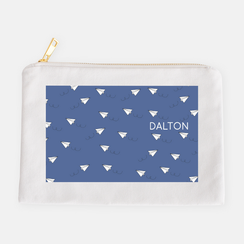 Paper Airplanes Mask Pouch