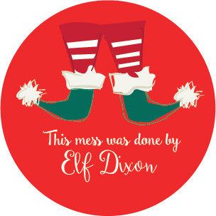 Elf Mess Label | Label Circus