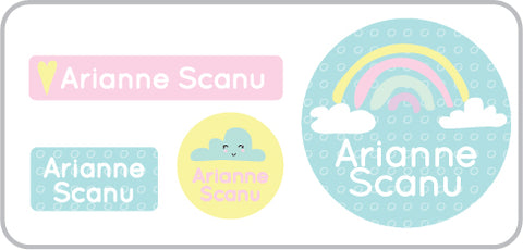Rainbow Everyday Labels