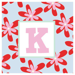 Monogram Daisy Label