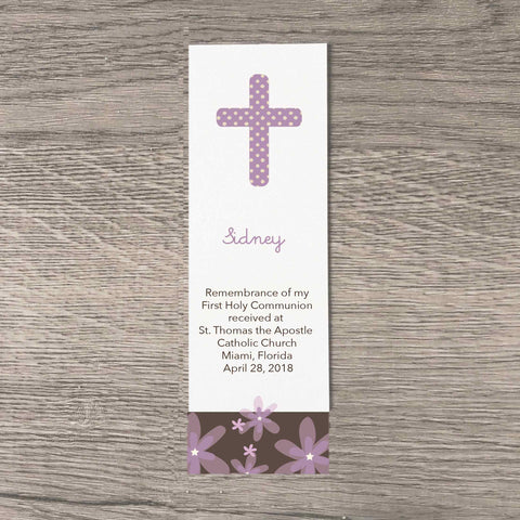 personalized bookmarks for girls first communion