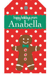 Gingerbread Stringed Gift Tag (set of 24)