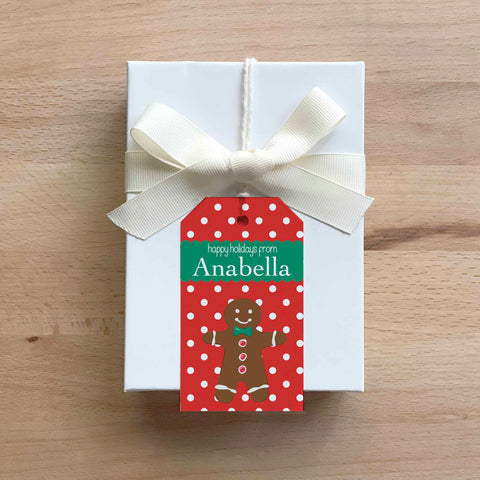 Gingerbread Stringed Gift Tag (set of 24)