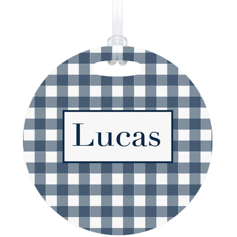 Gingham Bag Tag