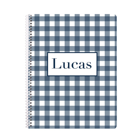 Gingham Notebook
