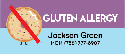 Gluten Allergy Name Tags