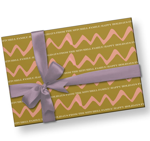 Gold and Pink Wrapping Paper