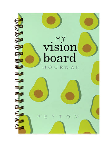 avocado personalized vision board journal