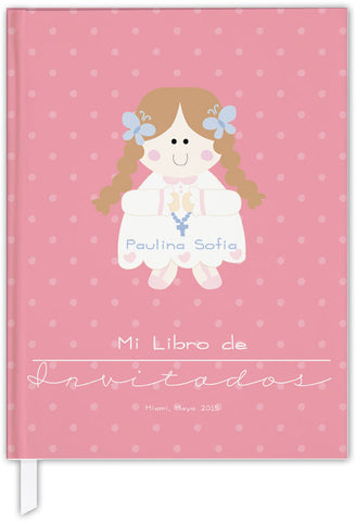 FIRST COMMUNION PERSONALIZED GUEST BOOK