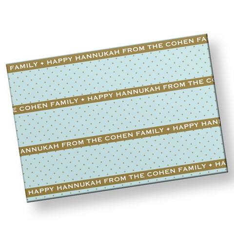 Happy Hannukah Gift Wrap