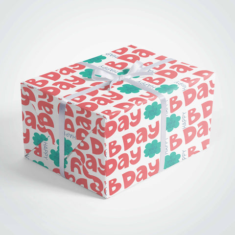 Happy Bday Wrapping Paper