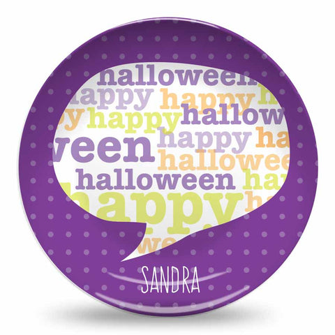 Purple Halloween 10" Plate