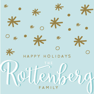 Happy Holidays Winter  Personalized Label