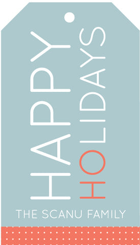 Happy Holidays Gift Tag (set of 24)