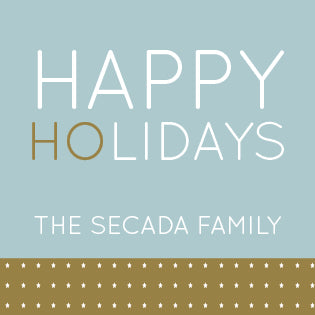Happy Holidays Gold Label