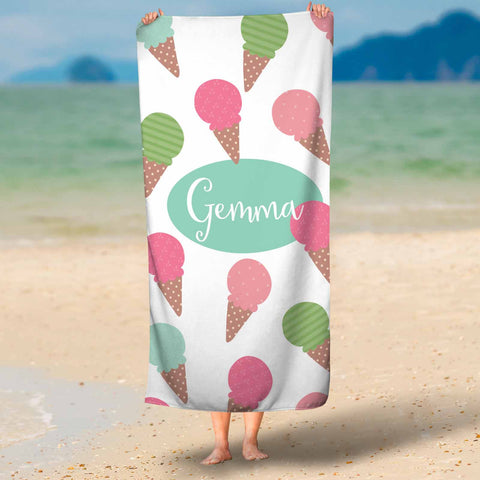 Ice Cream Microfiber Towel