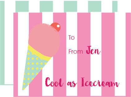 Ice Cream Valentine's Day Card (set of 10)