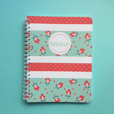 Acqua floral Mini Notebook