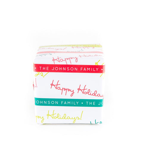 Holiday Stripes Gift Wrap