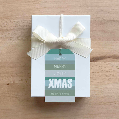 Jolly X-Mas Gift Tag (set of 24)
