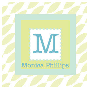 Contemporary Monogram Label