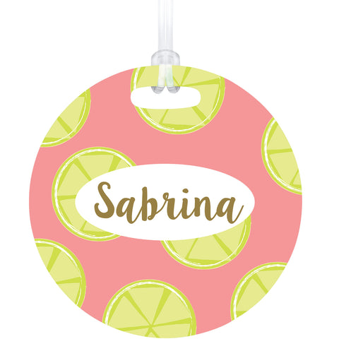 Pink Lemonade Bag Tag