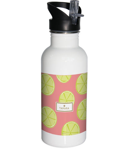 Pink Lemons Water Bottle