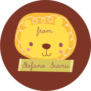 Lion Gift Label