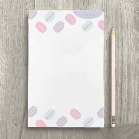 personalized macaron notepad 