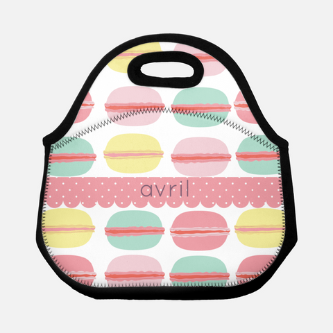macarons lunch tote for back to school