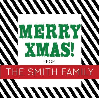Merry X-mas Label