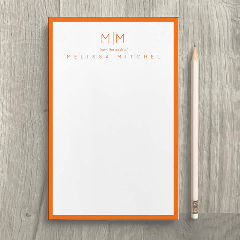 Clean Monogram Notepad