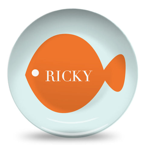 Under the Sea Orange Fish 10" Plate