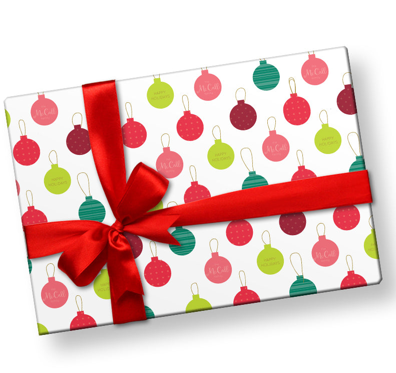 Ornaments Wrapping Paper | Label Circus