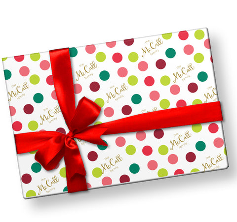 Happy Dots Wrapping Paper