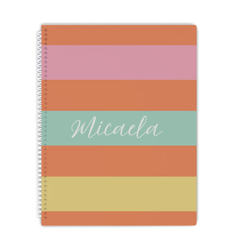 Pastel Stripes Notebook