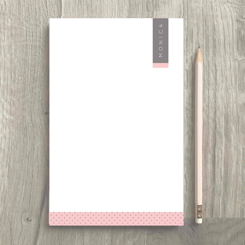 Pink Gray Notepad