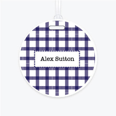 Plaid Bag Tag