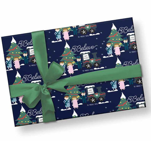 Personalized Polar Express Wrapping Paper
