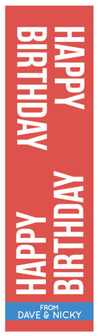 Red Birthday Gift Sticker