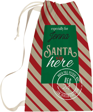 Santa was Here Sack